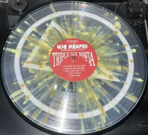 Triple Six Mafia - Club Memphis (Underground Volume 2)(1999) - Mint- 2 LP Record 2025 Get On Down Hypnotize Minds Club Splatter Vinyl, OBI & Numbered - Hip Hop / Horrorcore / Crunk / Memphis Rap - Shuga Records
