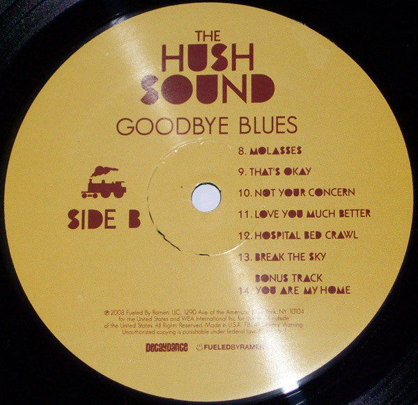 The Hush Sound - Goodbye Blues - Mint- LP Record 2008 Fueled By Ramen Decaydance 180 gram Vinyl & Poster - Pop Rock / Alternative Rock - Shuga Records