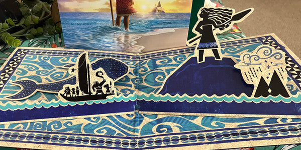 Music Variouus - Moana 2 - Mint- LP Record 2025 Walt Disney Barnes & Noble Exclusive Sea Blue Vinyl, Poster & Pop-Up Cover - Soundtrack