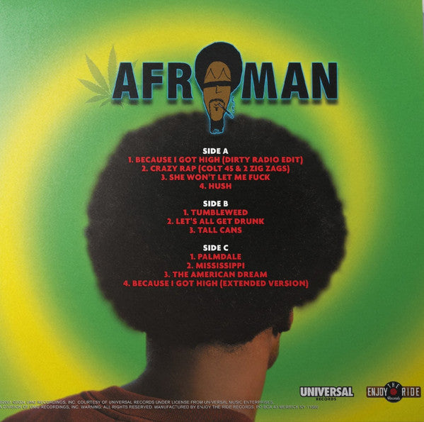 Afroman - The Good Times (2001) - New 2 LP Record 2025 Enjoy The Ride Hazy White Smoke Vinyl & Insert - Hip Hop - Shuga Records