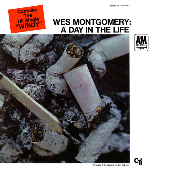 Wes Montgomery - A Day In The Life - VG+ (VG- cover) LP Record 1967 A&M USA Vinyl - Jazz / Latin - Shuga Records