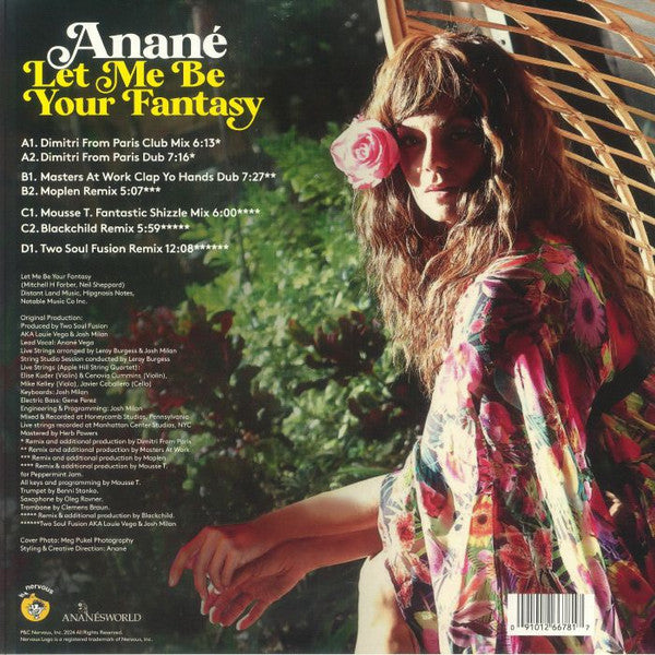 Anané - Let Me Be Your Fantasy - Mint- 2 LP Record 2025 Nervous USA Vinyl - House / Deep House / Disco