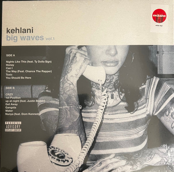Kehlani - Big Waves Vol 1 - New LP Record 2025 Tsunami Mob Atlantic White Vinyl - R&B / Soul / Funk - Shuga Records