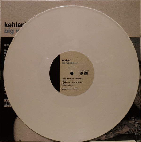 Kehlani - Big Waves Vol 1 - New LP Record 2025 Tsunami Mob Atlantic White Vinyl - R&B / Soul / Funk - Shuga Records