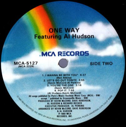 One Way Featuring Al Hudson - One Way Featuring Al Hudson - VG+ LP Record 1980 MCA USA Vinyl - Soul / Disco - Shuga Records