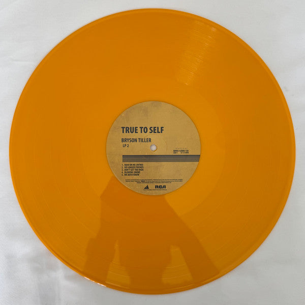 Bryson Tiller - True To Self - Mint- 2 LP Record 2017 RCA Sony Trapsoul Yellow Opaque Vinyl, Insert & Download - Soul / R&B / Funk - Shuga Records