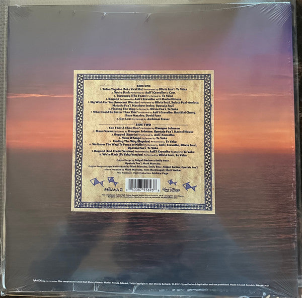 Various Musical - Moana 2 - New LP Record 2025 Walt Disney Black Vinyl & Pop Up Cover - Soundtrack - Shuga Records