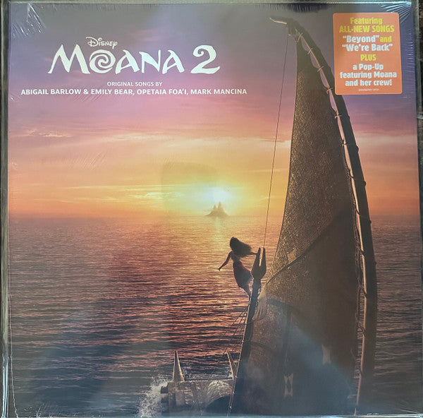 Various Musical - Moana 2 - New LP Record 2025 Walt Disney Black Vinyl & Pop Up Cover - Soundtrack - Shuga Records