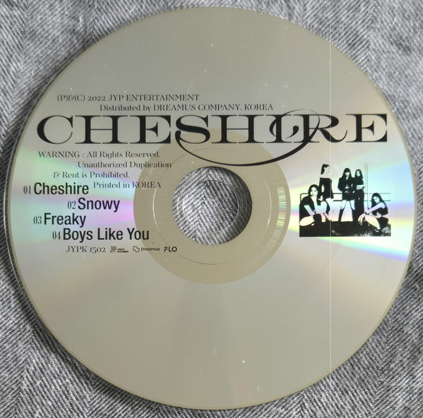 Itzy - Cheshire (B Version) - VG CD 2022 JYP Entertainment Mini Album with Booklet & CD ONLY - K-pop / Electronic - Shuga Records