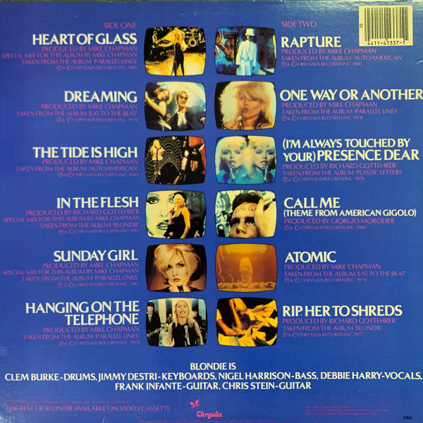 Blondie - The Best Of Blondie - VG+ LP Record 1981 Chrysalis CRC Club Edition USA Original Vinyl - New Wave / Pop Rock - Shuga Records