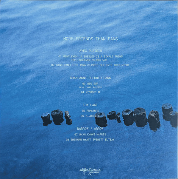 Various Artists - More Friends Than Fans - New LP Record 2025 Dipterid Iridescent Blue Vinyl - Math Rock / Midwest Emo - Shuga Records