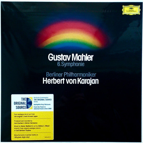 Gustav Mahler - Berliner Philharmoniker, Herbert von Karajan - Symphonie Nr. 6 A-moll "Tragische" - New 2 LP Record 2025 Deutsche Grammophon Germany 180 Gram Vinyl - Classical / Romantic - Shuga Records