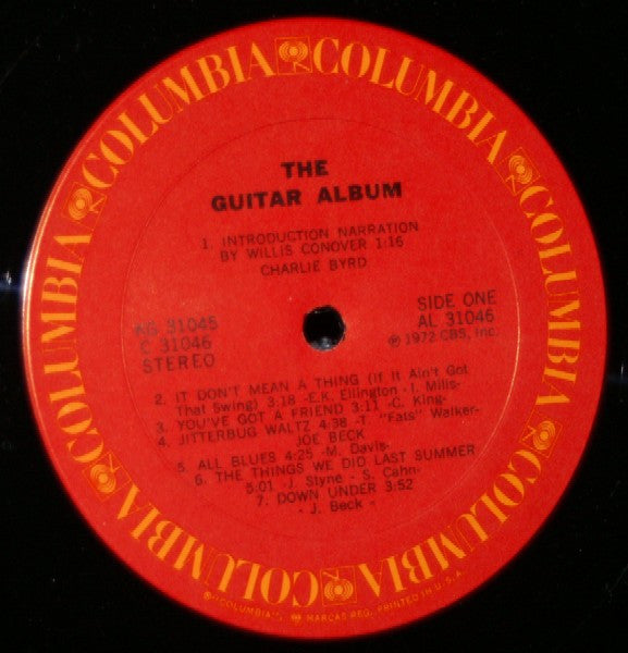 Various – The Guitar Album - Mint- LP Record 1972 Columbia Vinyl - Jazz / Jazz Rock