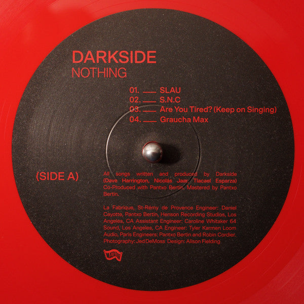 DARKSIDE - Nothing - New LP Record 2025 Matador Indie Exclusive Red Vinyl - Electronic / Psychedlic / Downtempo - Shuga Records