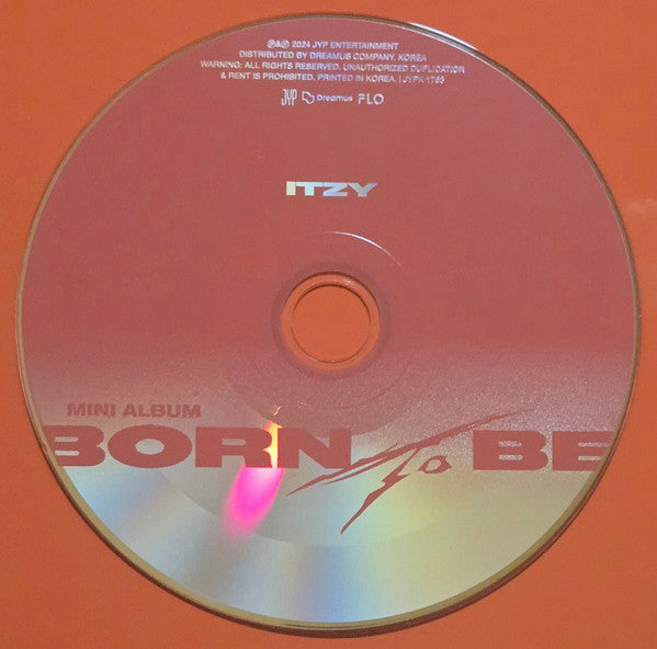 Itzy - Born to be (Version A) - VG CD 2024 JYP Entertainment Mini Album with Booklet & CD ONLY - K-pop / Electronic - Shuga Records