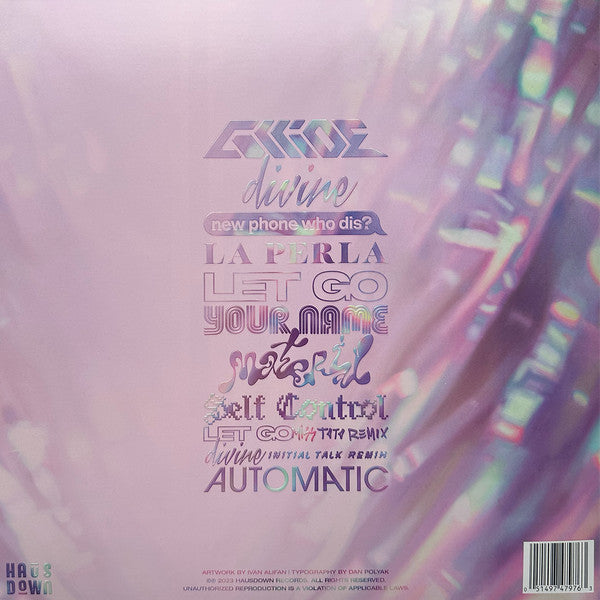 Shea Couleé - 8 - Mint- LP Record 2025 HausDown Graffiti Records Exclusive Translucent Purple with Gold Shimmer Vinyl - Dance-pop