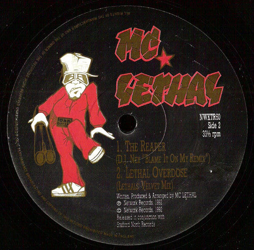 MC Lethal - Rave Digger (Remix) - Mint- (Vg+ cover) 12" Single Record 1992 Network UK Vinyl - Electronic / Hardcore / Breakbeat - Shuga Records