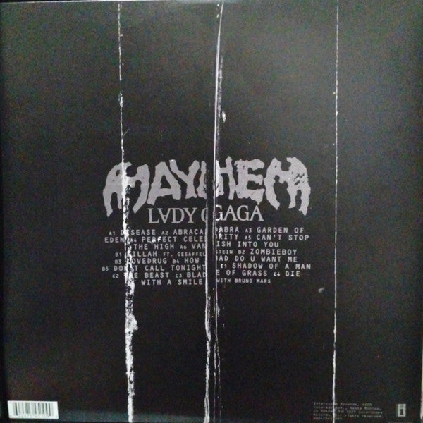 Lady Gaga - Mayhem - Mint- 2 LP Record 2025 Interscope 180 gram Vinyl, Poster, Alternate Cover - Pop / Dance-pop - Shuga Records