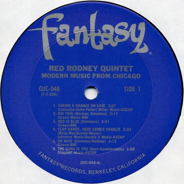 Red Rodney Quintet (1956) - Modern Music From Chicago - VG+ LP Record 1983 Fantasy Original Jazz Classics USA Vinyl - Jazz / Bop - Shuga Records