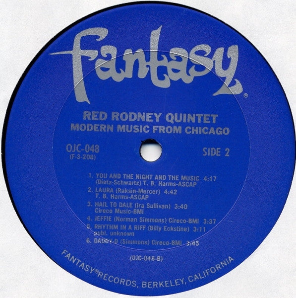 Red Rodney Quintet (1956) - Modern Music From Chicago - VG+ LP Record 1983 Fantasy Original Jazz Classics USA Vinyl - Jazz / Bop - Shuga Records
