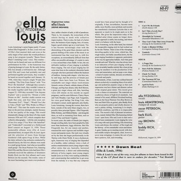 Ella Fitzgerald & Louis Armstrong - Ella & Louis (1956) - New LP Record 2010 WaxTime 180 gram Vinyl - Jazz / Swing - Shuga Records