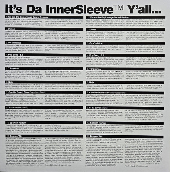 DJ MEHDI - Espion EP (2000) - New EP Record 2025 Because Music France Orange Vinyl - Electronic / Electro / French Hip Hop - Shuga Records