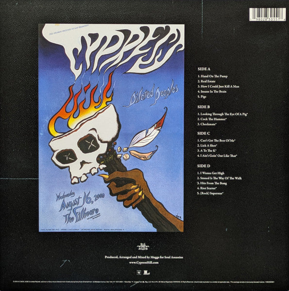 Cypress Hill - Live At The Fillmore 2000 - Mint- 2 LP Record Store Day 2025 Columbia RSD Vinyl - Hardcore Hip-Hop - Shuga Records