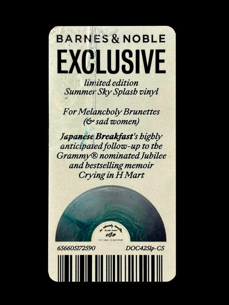 Japanese Breakfast - For Melancholy Brunettes (& Sad Women) - New LP Record 2025 Dead Oceans Barnes & Noble Exclusive Summer Sky Splash Vinyl - Pop Rock / Indie Pop - Shuga Records