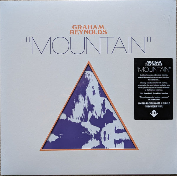 Graham Reynolds - Mountain - Mint- LP Record 2025 Fire UK White And Purple Snowstorm Vinyl & Download - Electronic / Ambient - Shuga Records