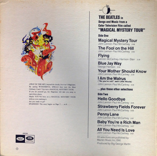 The Beatles - Magical Mystery Tour - VG+ LP Record 1967 Capitol USA Scranton Pressing Vinyl - Pop Rock / Psychedelic Rock - Shuga Records