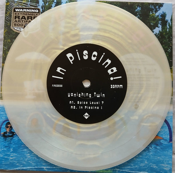 Vanishing Twin - In Piscina (2020) - New 7" Single Record 2025 Fire Sunrise Pearl Vinyl - Experimental Rock / Psychedelic - Shuga Records