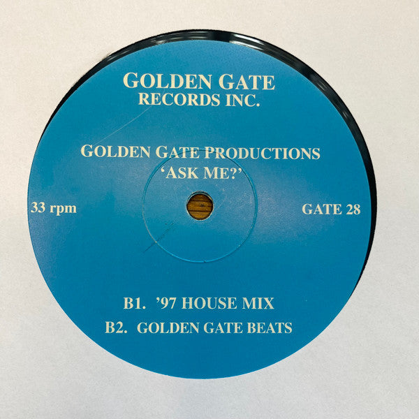 Golden Gate Productions - Ask Me? - Mint- 12" Single Record 1997 USA Vinyl - House / Disco / Dub House - Shuga Records