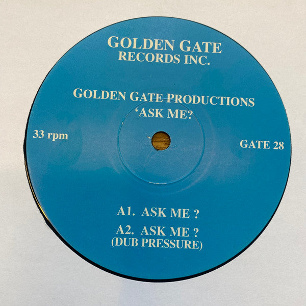 Golden Gate Productions - Ask Me? - Mint- 12" Single Record 1997 USA Vinyl - House / Disco / Dub House - Shuga Records