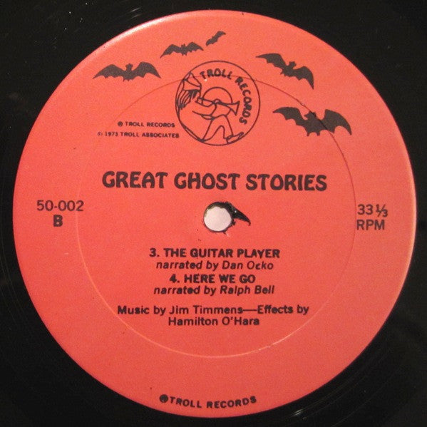 Various - Great Ghost Stories - VG+ LP Record 1973 Troll USA Vinyl - Holiday / Halloween - Shuga Records