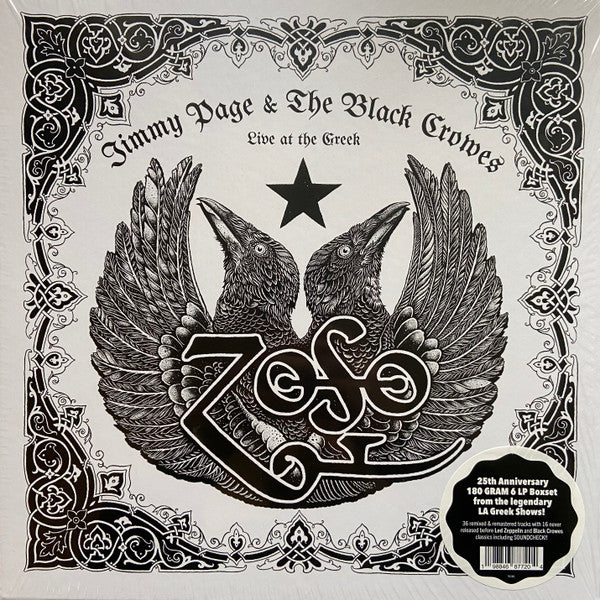 Jimmy Page & The Black Crowes - Live At The Greek - New 6 LP Record Bo
