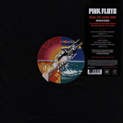 Pink Floyd - Wish You Were Here (1975) - New LP Record 2025 Columbia 180 gram Vinyl & Postcard - Prog Rock / Classic Rock - Shuga Records