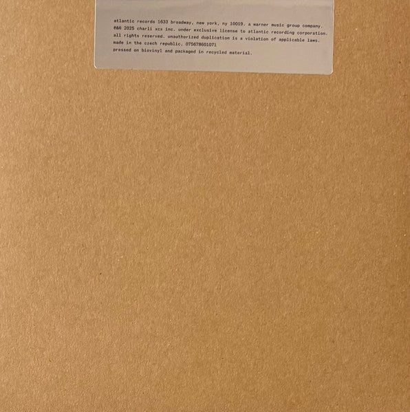 Charli XCX - Guess featuring Billie Eilish - New 7" Single Record Store Day 2025 Atlantic Vinyl - Pop / Hyperpop / Dance-pop - Shuga Records