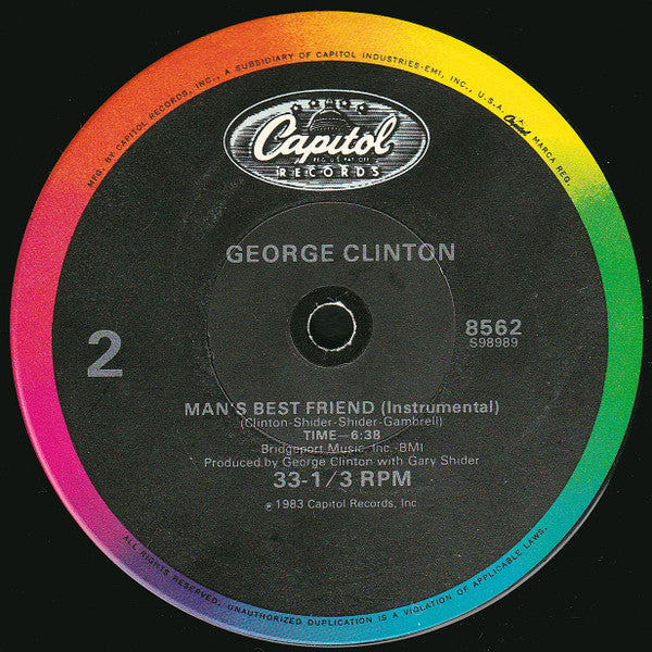 K-9 Corp Featuring Pretty C / George Clinton - Dog Talk / Man's Best Friend - VG+ 1983 USA 12" - Funk / Electro / P.Funk - Shuga Records