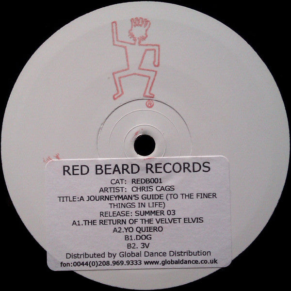 Chris Cags - Mint- 12" Single Record 2003 Red Beard UK White Label Vinyl - Deep House / Latin House - Shuga Records