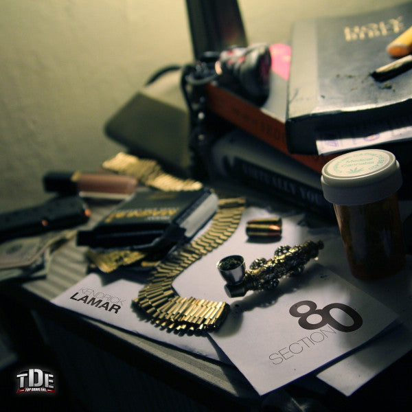 Kendrick Lamar - Section.80 (2011) - VG+ 2 LP Record 2013 Top Dawg RARE Unofficial Clear Pink & Orange Marbled Vinyl - Hip Hop / Jazzy Hip-Hop - Shuga Records