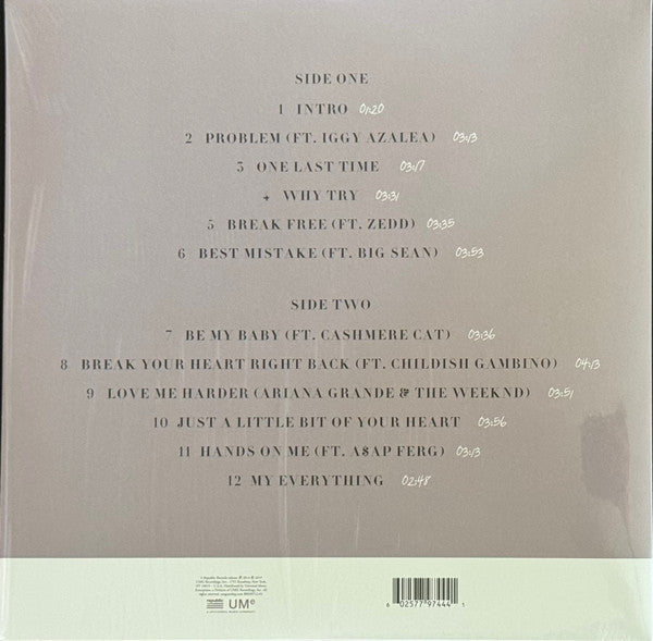 Ariana Grande - My Everything (2014) - New LP Record 2025 Republic UMe Vinyl - Pop / Dance-pop / RnB - Shuga Records
