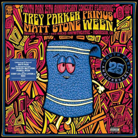 Various / Primus / Ween - South Park 25th Anniversary Concert (2022) - New 3 LP Record 2025 Mercury Black Vinyl - TV Soundtrack / Alternative Rock - Shuga Records