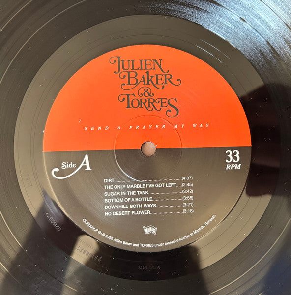 Julien Baker & Torres - Send A Prayer My Way - New LP Record 2025 Matador Black Vinyl - Indie Rock / Country - Shuga Records
