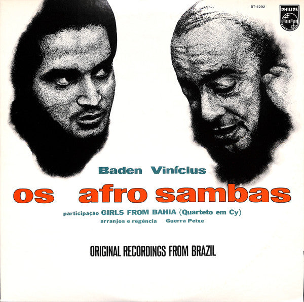 Baden Powell E Vinicius De Moraes - Os Afro Sambas (1966) - Mint- LP Record 1979 Philips Japan Vinyl & Insert - Latin / Samba