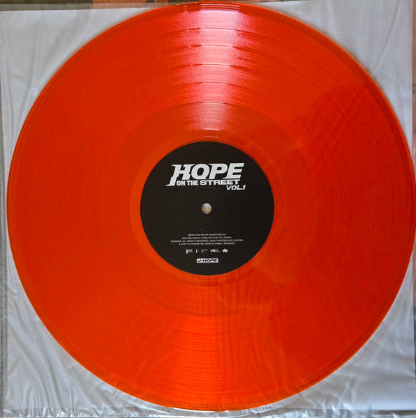 J-Hope (BTS) - New LP Record 2025 Big Hit South Korea Music Orange Vinyl, Book, Cards, Photo, Keyring - K-pop - Shuga Records