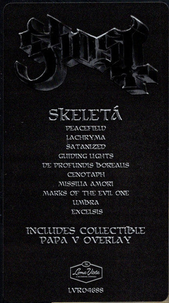 Ghost - Skeletá - New LP Record 2025 Loma Vista USA Black Vinyl - Heavy Metal / Progressive Metal - Shuga Records