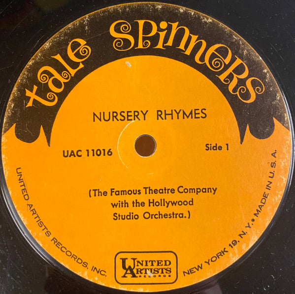 The Famous Theatre Company With The Hollywood Studio Orchestra - Nursery Rhymes - Mint- LP Record 1962 United Artists USA Vinyl - Children's - Shuga Records