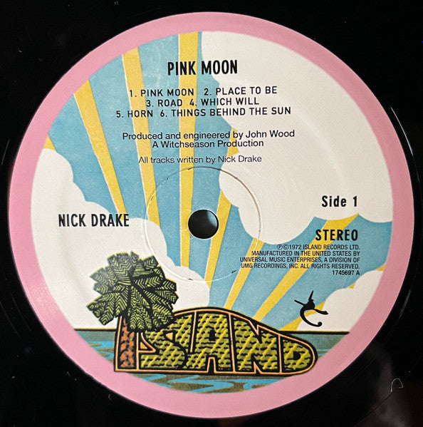 Nick Drake - Pink Moon (1972) - Mint- LP Record 2013 Island USA 180 gram Vinyl - Rock / Acoustic / Folk Rock - Shuga Records