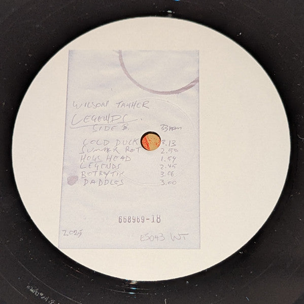 Wilson Tanner - Legends - New LP Record 2025 Efficient Space Australia Vinyl - Electronic / Ambient / Balearic / Drone - Shuga Records