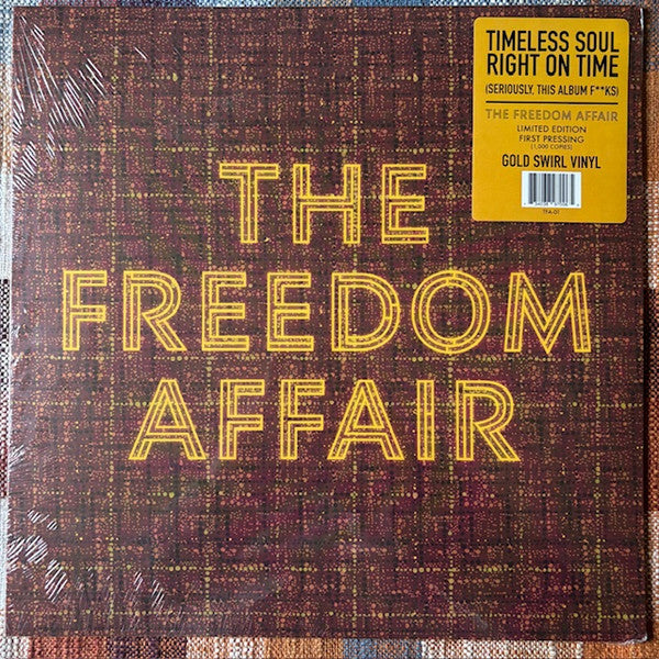The Freedom Affair - The Freedom Affair - New LP Record 2025 Colemine Gold Swirl Vinyl - Funk / Soul - Shuga Records